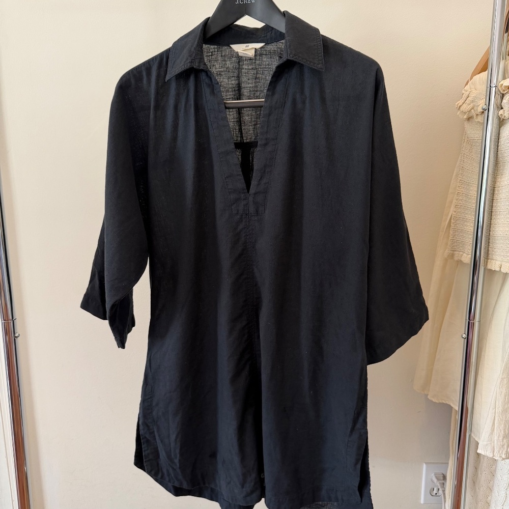Linen Kaftan Dress
